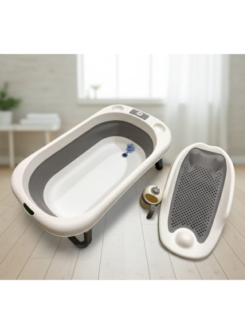 Silicone bathtub with shower chair and cup - Image 2