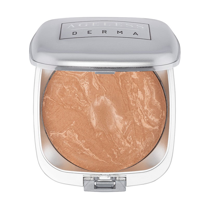 Ageless Derma Mineral Baked Foundation Makeup A Vegan Paraben Gluten and Cruelty Free Powder Foundation Mega Beige