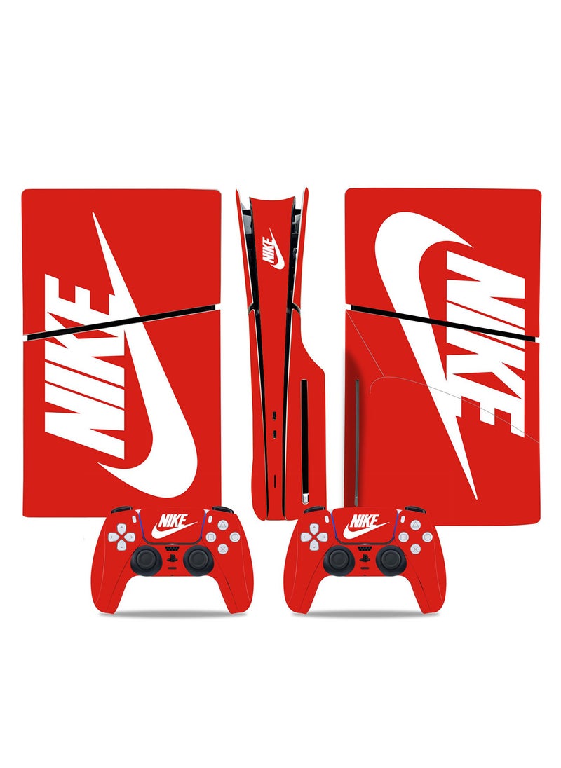 Generic - جلد إصدار PS5 سليم مع غطاء ملصق فينيل، غلاف كامل لحماية وحدة تحكم بلاي ستيشن 5، ملصق فيلم واقٍ متوافق مع إصدار PS5 سليم ديسك - Image 1