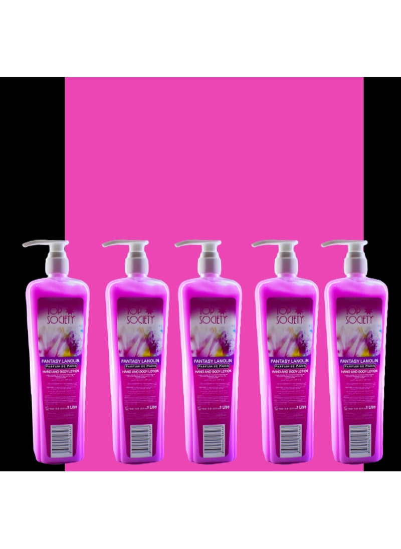 5 Pieces Fantasy Lanolin Hand And Body Lotion 1 Litre - pzsku/Z161CB34B8F1CC8EFBB7DZ/45/_/1671297222/8a0c6c4d-2695-467c-a3e6-ff1af38d79d4