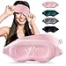 Audree Eye Mask for Sleeping 3D Contoured 100 Sleep Mask Light Blocking Sleeping Eye Mask for Women Men Zero Eye Pressure Night Blindfold Soft Eye Cover Pink - Image 1