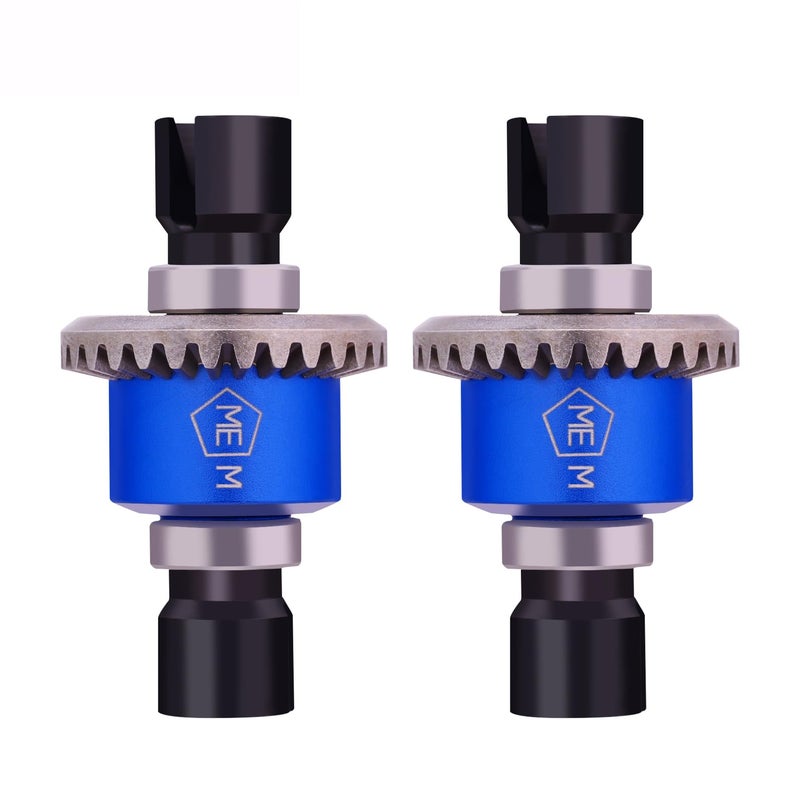 Mesimsple 2PCS Alum H16BM Front Rear Differential Diff Gear for 116 H16BM H16207 16208 16209 16210 H16 114 14301 14302 14209 14210 H14BM Series Upgrades Part Blue - Image 3