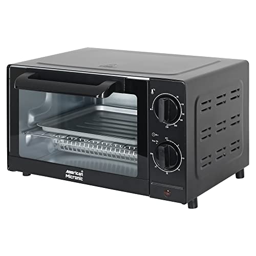 AMERICAN MICRONIC INSTRUMENTS- 10 Liter Imported Oven Toaster Griller (Otg), 1000 Watts - Ami-Otg-10Ldx, Black And Grey - Image 3