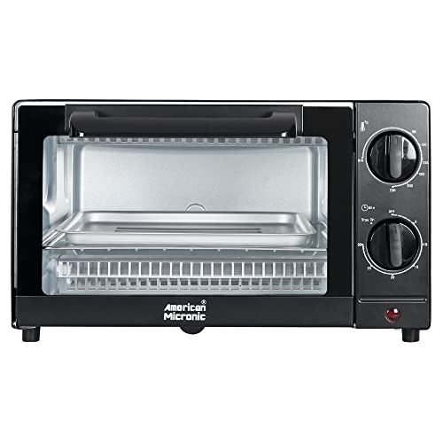 AMERICAN MICRONIC INSTRUMENTS- 10 Liter Imported Oven Toaster Griller (Otg), 1000 Watts - Ami-Otg-10Ldx, Black And Grey - Image 1