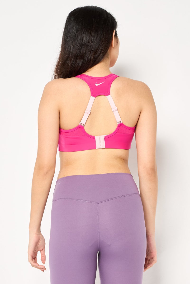 Nike Women Padded Training Sport Bra, Fuchia - Image 4