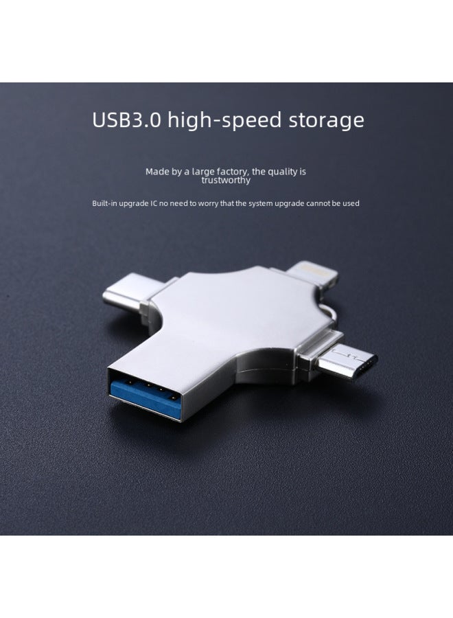 ينطبق على هاتف Apple المحمول U Disk Android الهاتف المحمول U Disk سعة كبيرة 256G قرص معدني U 64g128g U سعة القرص: 3.0-64GB-سرعة عالية/جودة عالية - Image 3