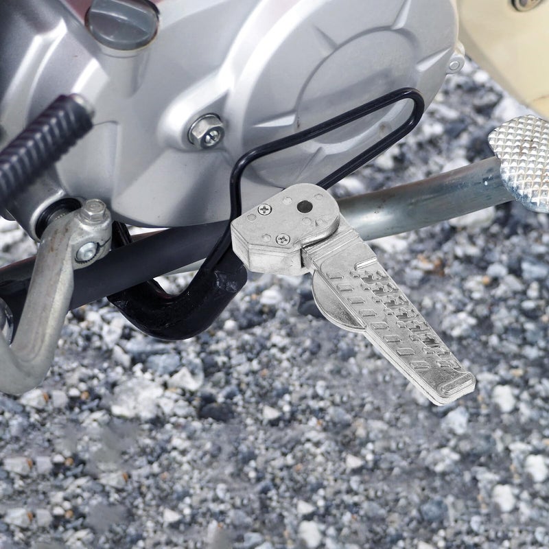 Folding Motorcycle Rear Foot Pegs Elevated Footrests Black Comfortable Riding Reduced Ground Contact - Image 5