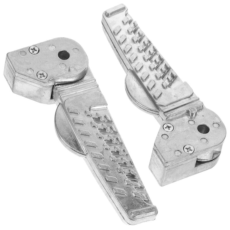 Folding Motorcycle Rear Foot Pegs Elevated Footrests Black Comfortable Riding Reduced Ground Contact - Image 2