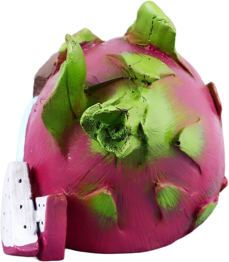 Pilipane Aquarium Resin Decoration Fun Simulation Innovative Landscaping Hideout House for Fish Tank Safe Material (Dragon Fruit) - Image 3