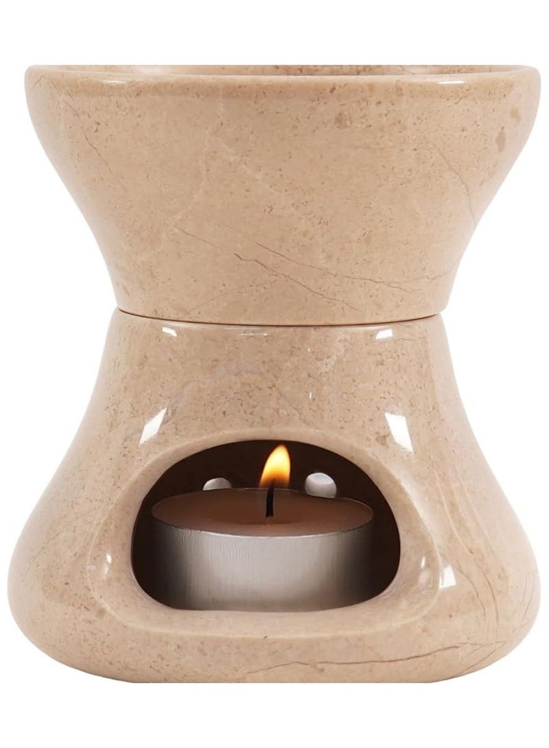 RADICALn Verona Marble Butter Warmer | 4" Handmade Fondue Pot & Candle Butter Melter for Kitchen - Image 1