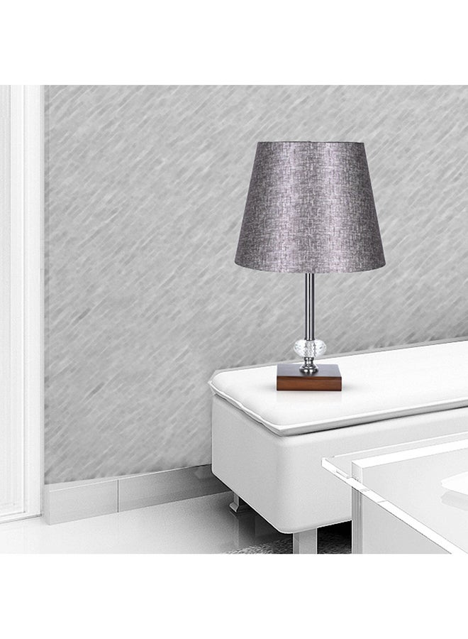 El Rawda Lighting Ricki Table Lamp - 1 Light - Modern Table Lamp for Bedroom & Living Room - | Color: Silver | Size: 42x12 cm