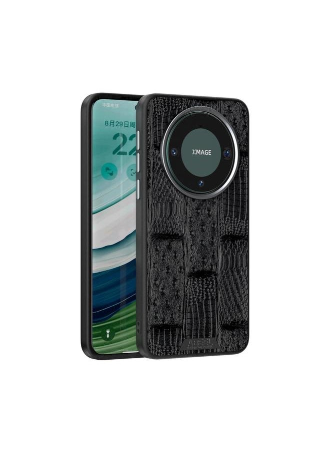 Zaboon - Case For Huawei Mate 60 Pro / 60 Pro+ ABEEL Beast Pattern 6D Micro-Embossed MagSafe Genuine Leather Phone Case - Image 1