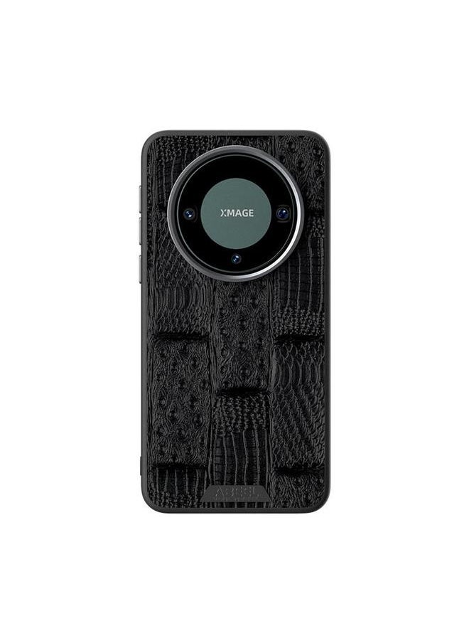 Zaboon - Case For Huawei Mate 60 Pro / 60 Pro+ ABEEL Beast Pattern 6D Micro-Embossed MagSafe Genuine Leather Phone Case - Image 1
