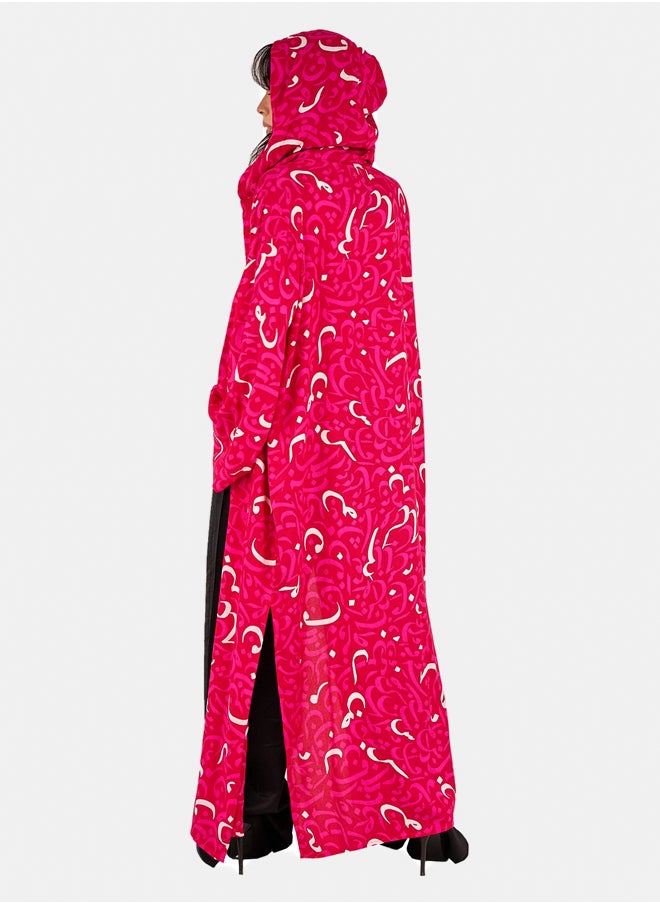 Clue Arabic Letters Hooded Kimono  - Image 2