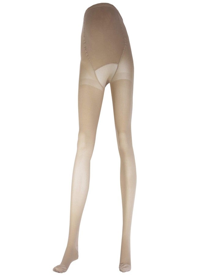 Truform 20-30 mmHg Maternity Compression Pantyhose, Tummy Support for Pregnant Bumps, Beige, Tall - Image 5