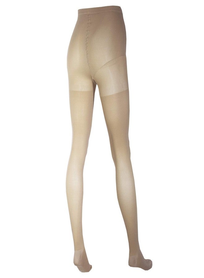 Truform 20-30 mmHg Maternity Compression Pantyhose, Tummy Support for Pregnant Bumps, Beige, Tall - Image 2