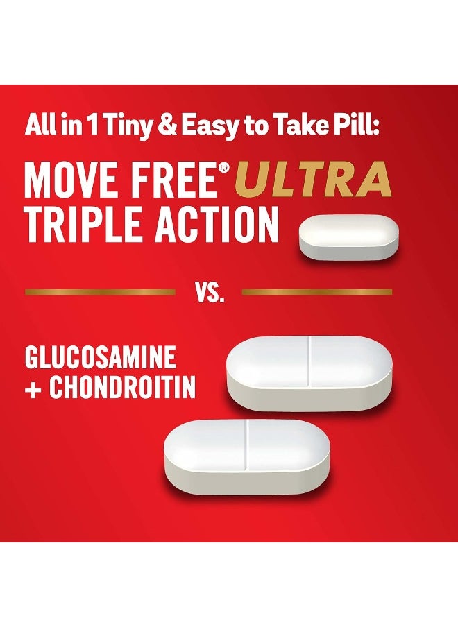 Ultra Triple Action Joint Support Supplement - Type Ii Collagen Boron & Hyaluronic Acid - Supports Joint Comfort, Cartilage & Bones In 1 Tiny Pill Per Day, 64 Tablets (64 Servings)