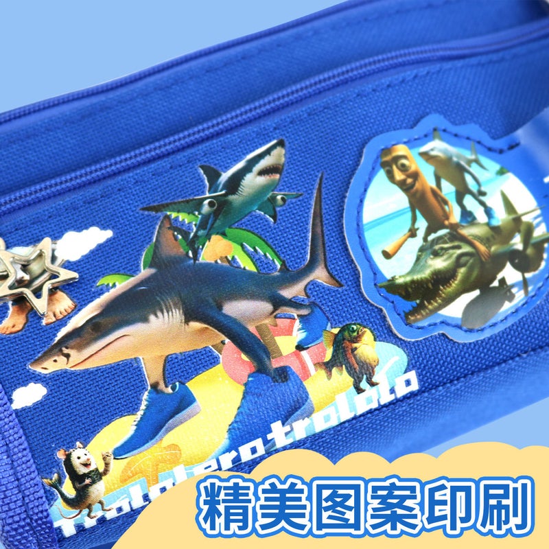 American Ai Shan Hai Jing Pencil Case Coin Purse Anime Stationery Box Multifunctional Shan Hai Jing Pencil Case Large Capacity Boy - Image 3