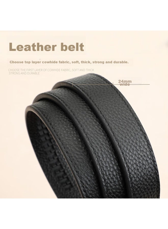 Crocodile T-shirt, Qixi Gift, Top-grain Leather, Women's Belt, Automatic Buckle, Fashionable Business, Matching Suit Pants, Women's Waistband, Birthday Gift - Image 2