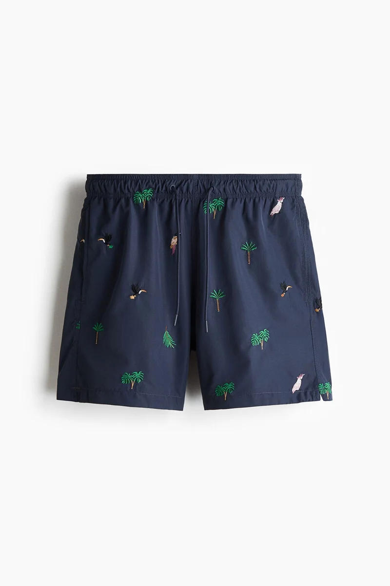 H&M  Patterned swim shorts for Men | Best Price UAE