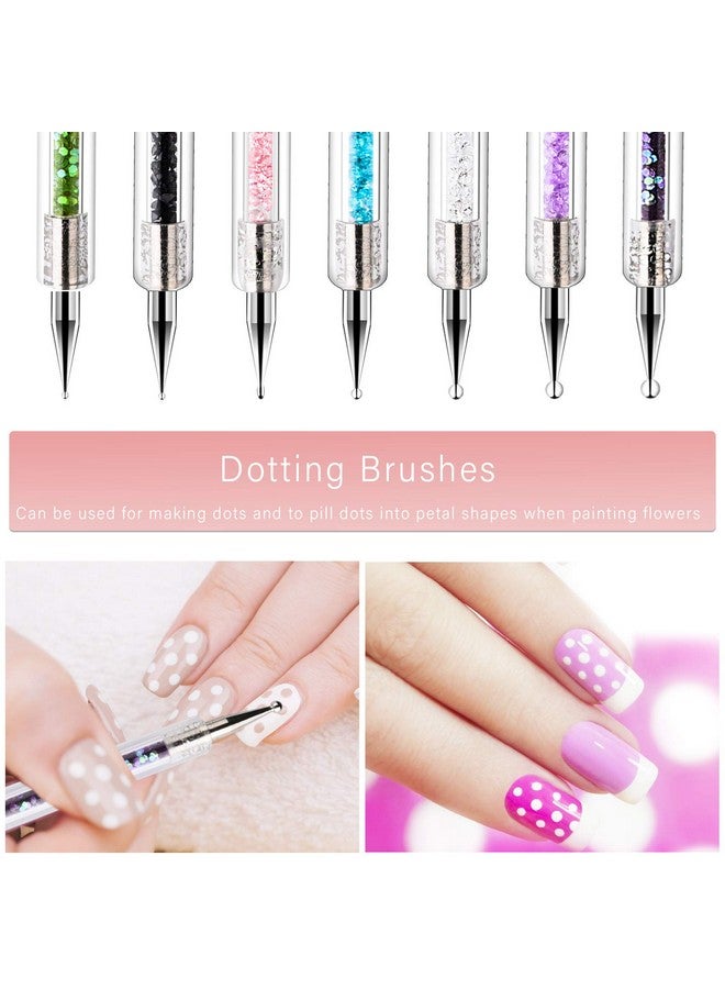 TOCOLES Nail Art Brushes 9Pcs Nail Brushes For Nail Art With Nail Liner Brush And Nail Dotting Pens For Home Use And Professional Nail Salon - Image 4