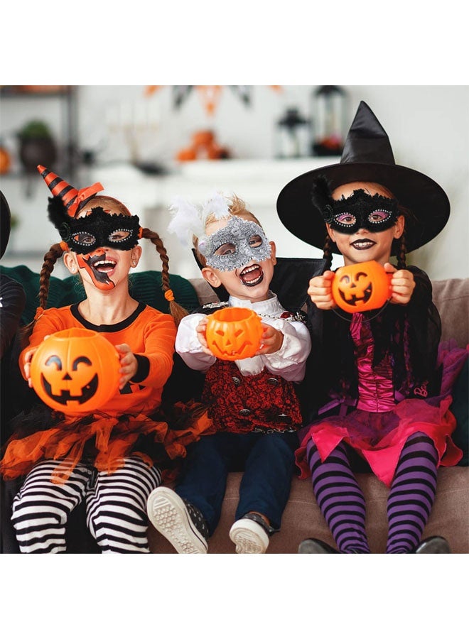 2PCS Halloween Lace Mask Masquerade Venetian Mask Lace Eye Mask Half Face Masquerade Mask for Carnival Ball Dress Party for Halloween, Masquerade, Costume Party - Image 4