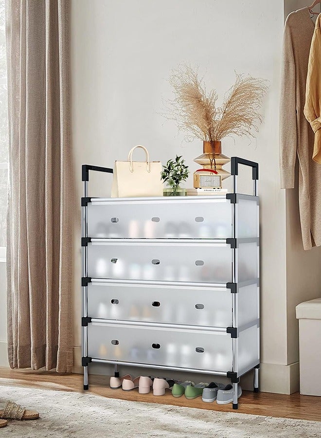 RollsTimi  Shoe Rack Shoe Organizer, 5 Tier Shoe Storage Cabinet Shoe Shelves Organizer,Shoe Storage Organizer for Entryway Closet Hallway Bedroom  - Image 2