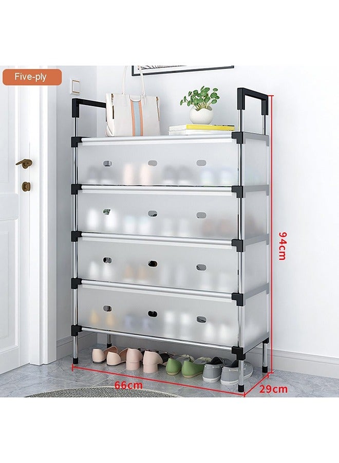 RollsTimi  Shoe Rack Shoe Organizer, 5 Tier Shoe Storage Cabinet Shoe Shelves Organizer,Shoe Storage Organizer for Entryway Closet Hallway Bedroom  - Image 5