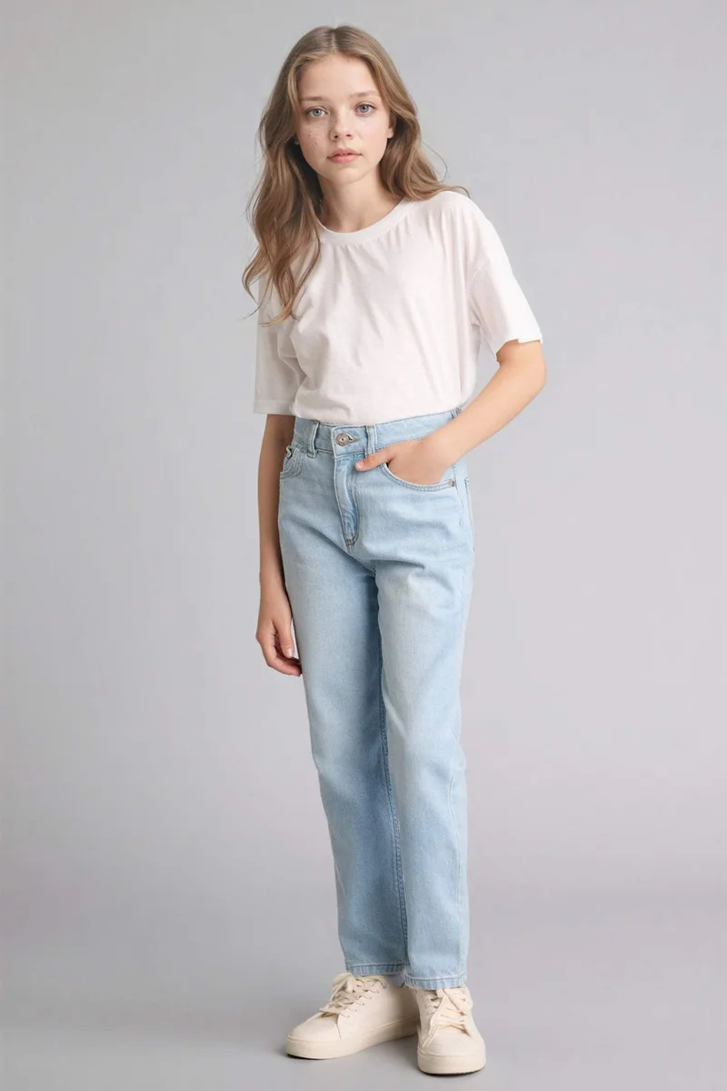 ديفاكتو Girl Mom Fit Wide Leg Jeans