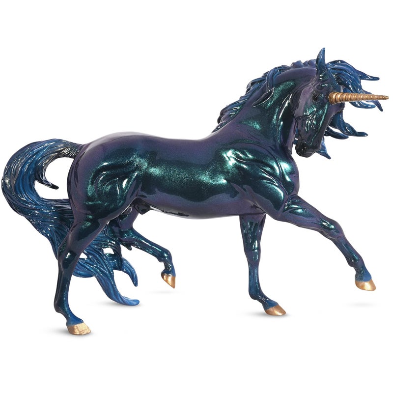 Breyer Horses Traditional Series Neptune Unicorn Stallion | Unicorn Toy Model | 13" x 9" | 1:9 Scale | Model #B-TR-10013 - Image 1