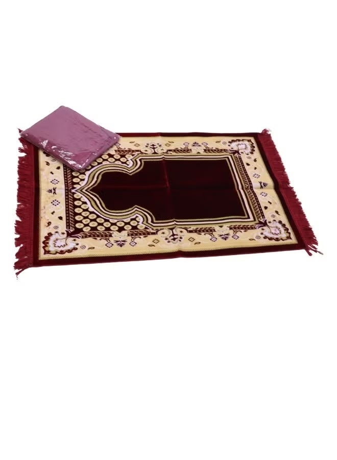 Smart 2030 Turkish quilted prayer rug with jalal in embossed quilted Islamic graphic design/prayer sheet 110*70 cm, jalal size 250*200 cm - Image 4