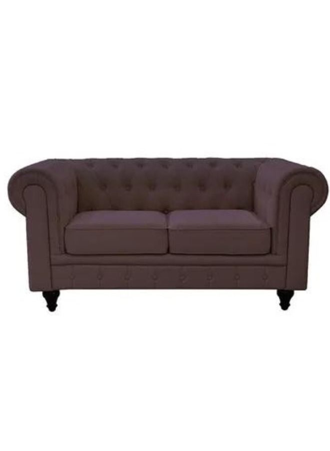 Maharat Al Bahar Chester Hill 2 Seater Fabric Sofa Brown 160x80x80