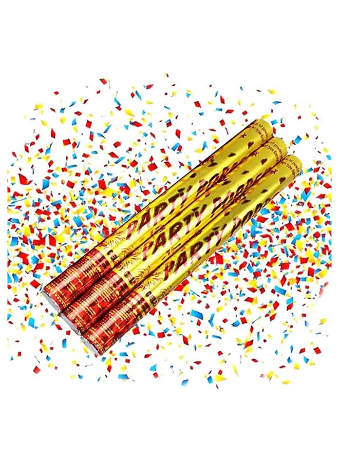 6-Pack of 40cm Party Poppers with Colorful Confetti - Add Fun and Excitement to Your Celebrations Wedding, Parties, Graduation!  - Image 2