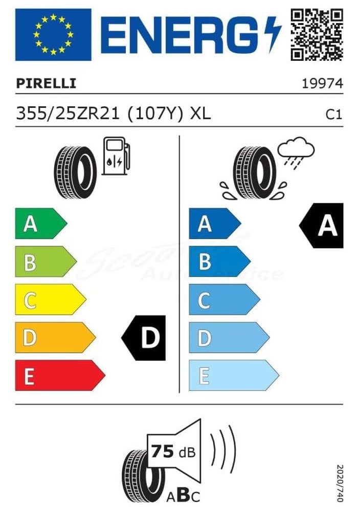 PIRELLI P ZERO(L) Tire for Lamborghini Aventador 255/30ZR20 - 2025 Model - Image 2