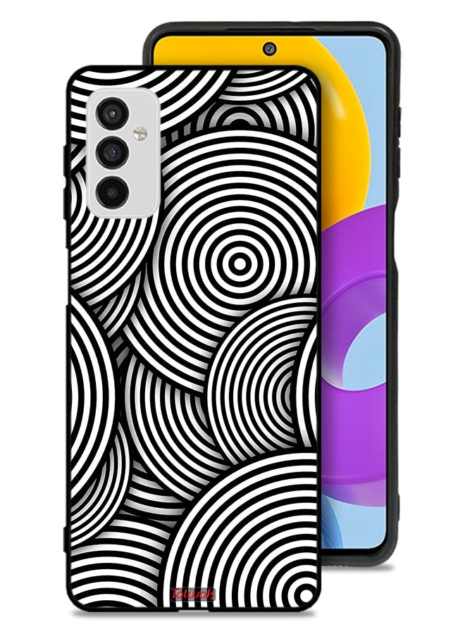 Tolwak Samsung Galaxy M52 5G Protective Case Cover Circles Illusion Pattern - Image 1