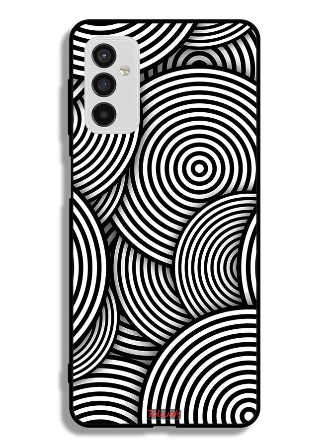 Tolwak Samsung Galaxy M52 5G Protective Case Cover Circles Illusion Pattern - Image 2