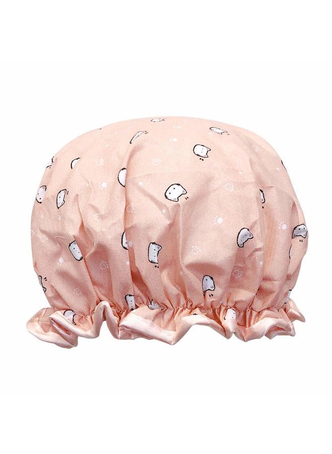 allydrew Reusable Women's Waterproof Shower Caps for Long Hair, Kitties - Image 1