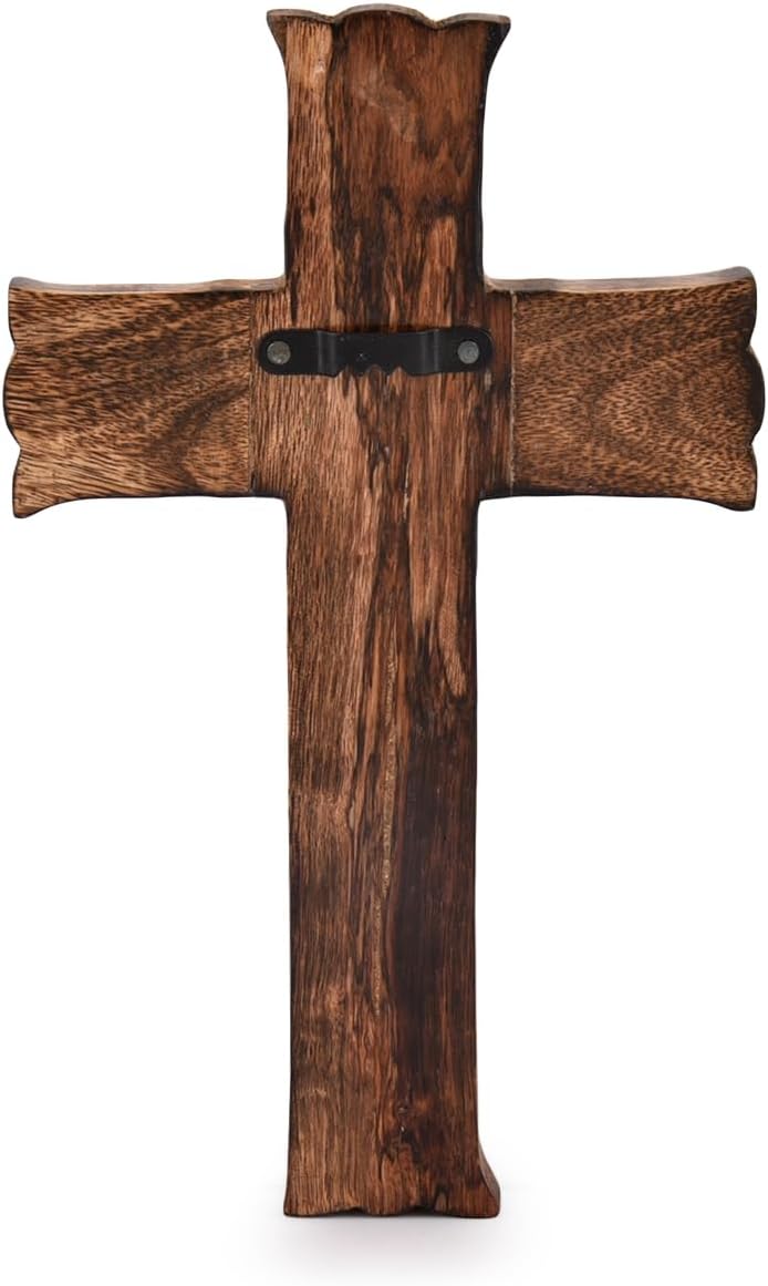 NIRMAN Handmade Wooden Wall Cross Church Home Room Décor - Image 3