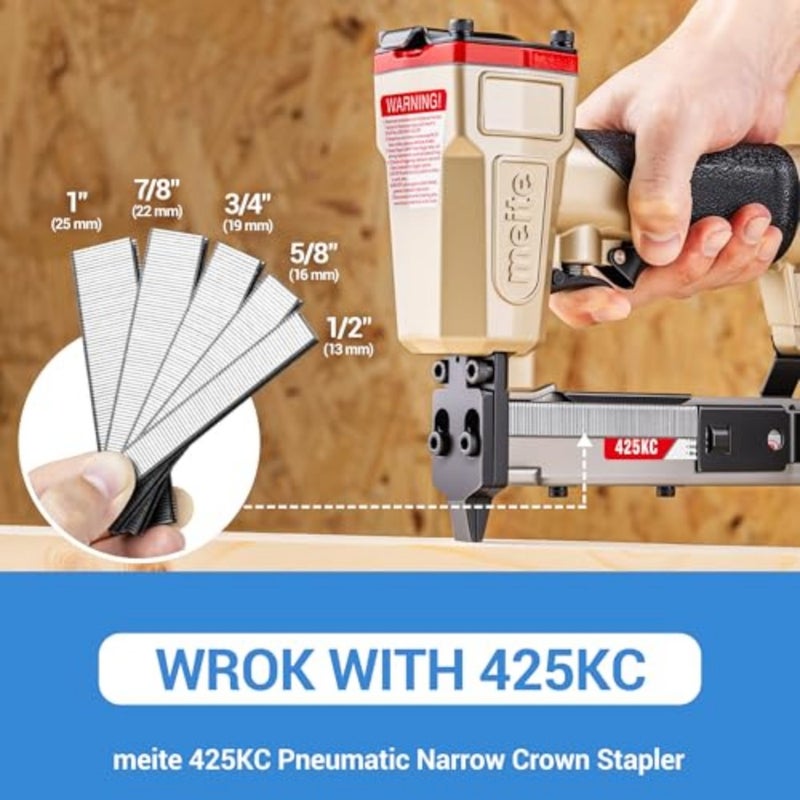 18 Gauge 1/4-Inch Narrow Crown Staples, 3/4-Inch Length Heavy Duty Galvanized Upholstery Staples for Electric or Pneumatic Narrow Crown Staple Guns 4, 000 PCS - Image 5