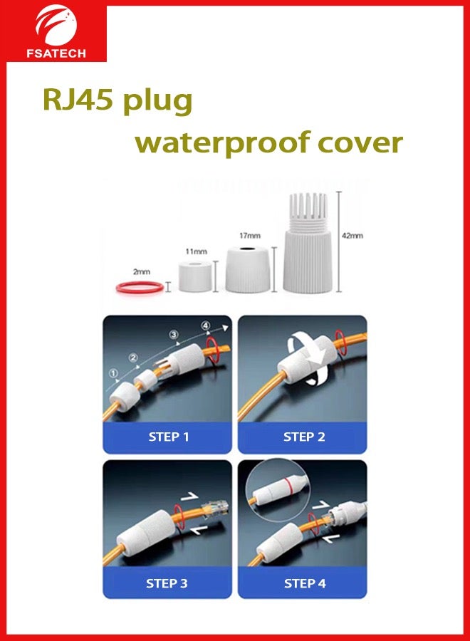FSATECH غطاء مقاوم للماء بمقبس RJ45 - Image 2