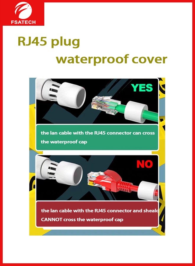 FSATECH غطاء مقاوم للماء بمقبس RJ45 - Image 3