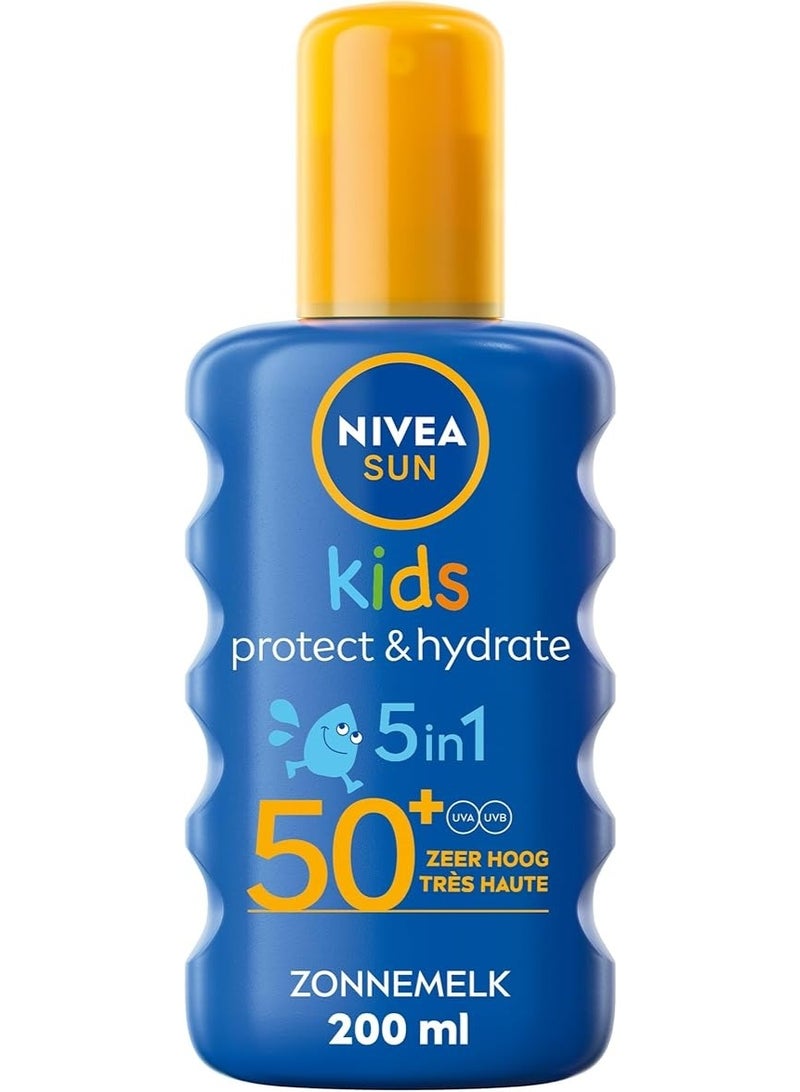 نيفيا بخاخ مرطب وواقي من الشمس للأطفال بعامل حماية من الشمس 50+، 200 مل - Image 1