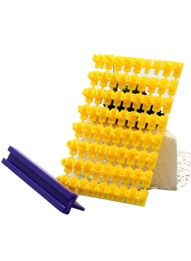 Gracelife 73 pcs Alphabet, Number, Letter Symbols Biscuit Fondant Cake/Cookie Stamp Impress Embosser cutter - Mold Tool Set - Image 3