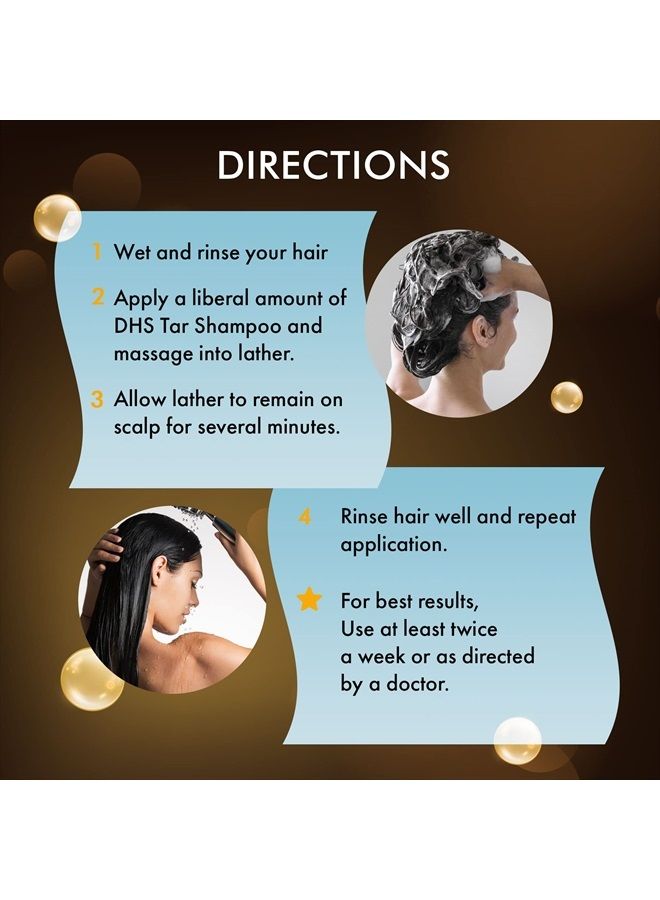 DHS Person & Covey, Inc Coal Tar Shampoo - Anti Dandruff Shampoo for Men & Women, Psoriasis Shampoo & Dandruff Hair Care for Itchy Scalp, Unscented Seborrheic Dermatitis Shampoo - 8 Fl Oz, Pack of 3 - Image 5