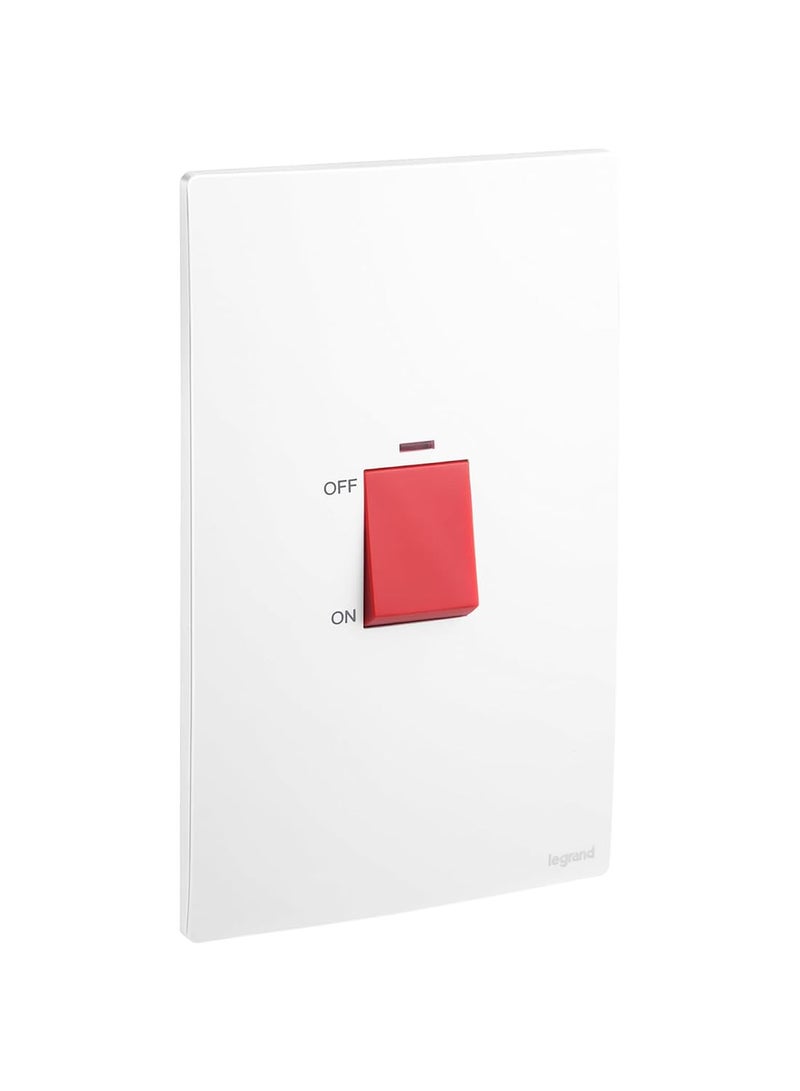 ليجراند مفتاح مزدوج بمصباح إشاري ٤٥ أمبير من سلسلة "ماليا سينسيس" الأبيض - ليجراند (المنتج رقم: ٢٨١٠٧٣)