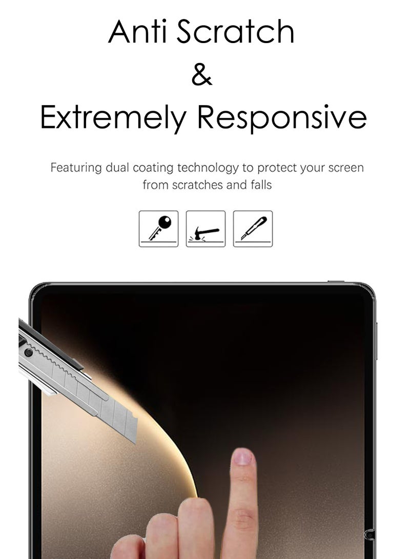 2 Pieces of Honor MagicPad 3 13.3 Inches Tempered Glass Screen Protector – High Transparency, Delicate Touch, Anti-Explosion, Smooth Arc Edges, Easy Installation - Image 4