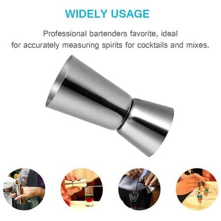 BIRDBRID Peg Measurer Jigger 30 60 ml Cocktail Jigger Shot Glass Drink Measuring Bar Tool Double Side Jigger Stainless Steel Pack 1 pcs - Image 5