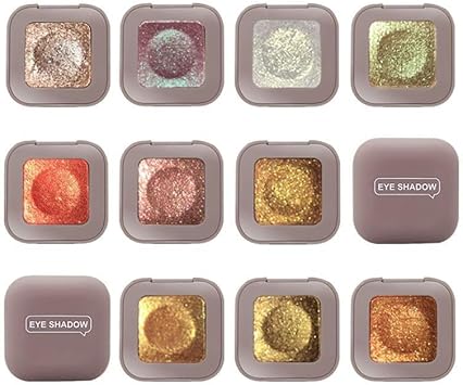 LuxoCare Single Nude Bright Shimmer Eyeshadow High Pigment Intense Monochrome Eye ShadowApply Makeup EasilyGlitter Pressed Powder Single Eyeshadow24 Hour Eye Makeup Longwear WaterproofBlendable 02 - Image 5