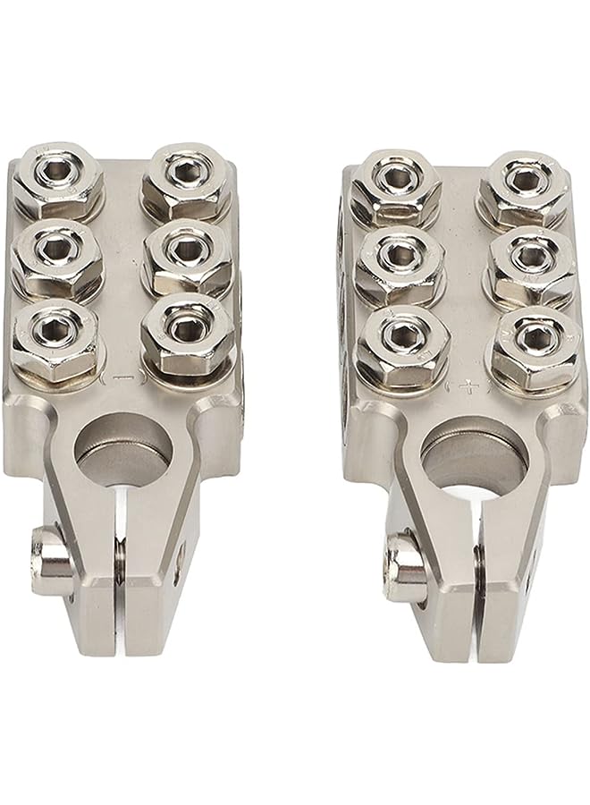 PROMASS Acid Battery Terminal Connector, Battery Terminal Clamps 1 Pair Zinc Alloy Rugged for Car - Image 1