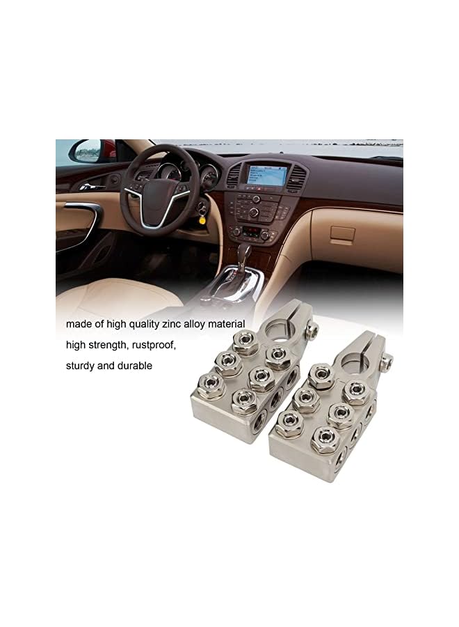 PROMASS Acid Battery Terminal Connector, Battery Terminal Clamps 1 Pair Zinc Alloy Rugged for Car - Image 4